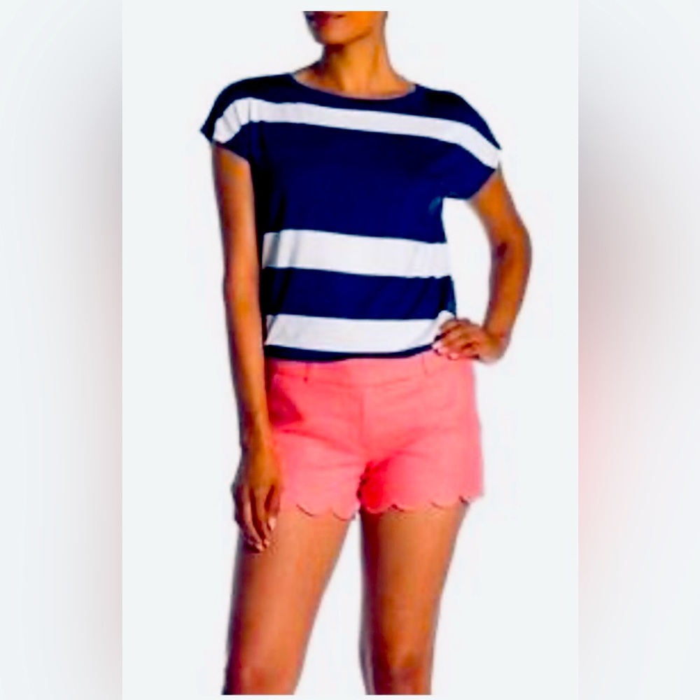 J Crew coral Linen Shorts NWT